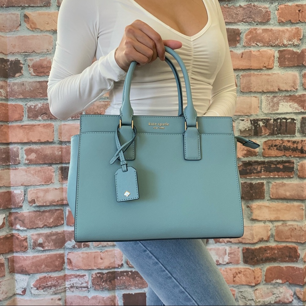 Kate spade MEDIUM Cameron satchel crossbody blue - Picture 3 of 8